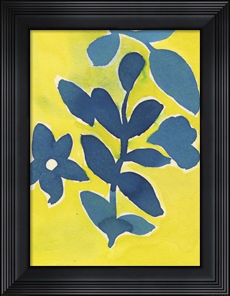 Framed Jardin Amarillo Print