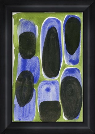 Framed Piedra Negra y Azul Print