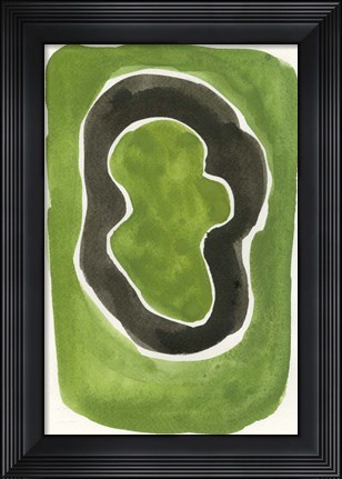 Framed Jade Black Print