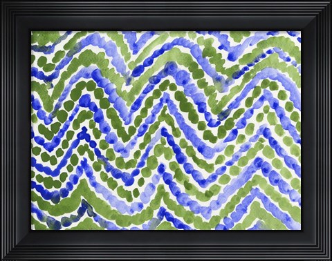 Framed Blue Beads Print