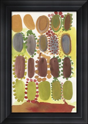 Framed Pebbles and Confetti Print