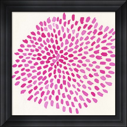 Framed Pink Burst Print