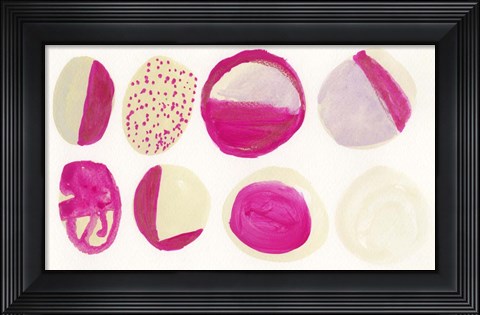 Framed Pink Piedras Print