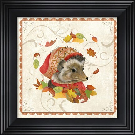 Framed Fall Porcupine Print
