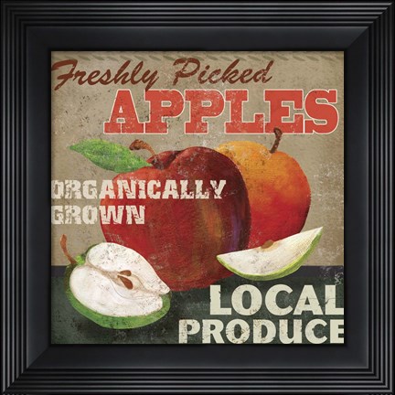 Framed Apples Print