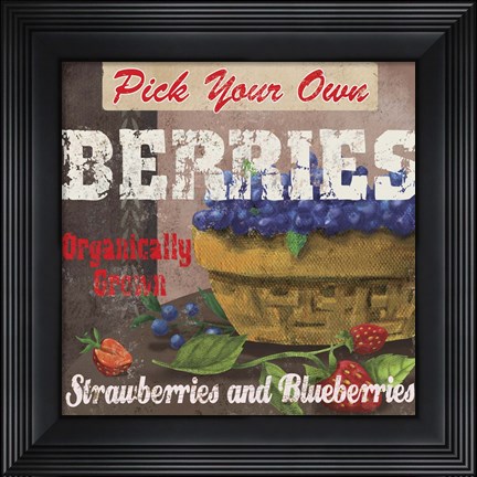 Framed Berries Print