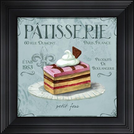 Framed Patisserie 2 Print