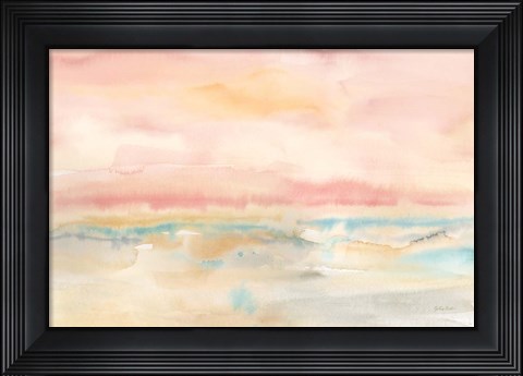 Framed Blush Seascape Print
