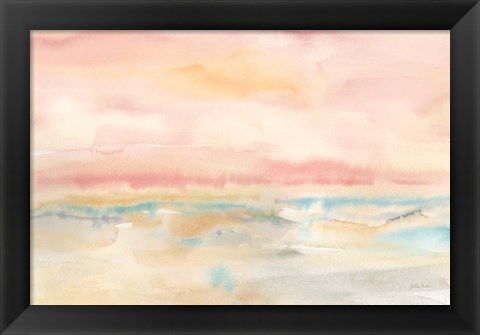 Framed Blush Seascape Print