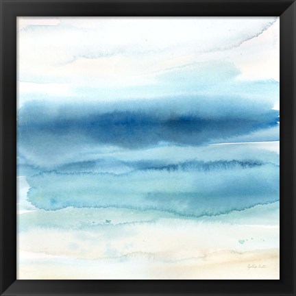 Framed Indigo Seascape II Print