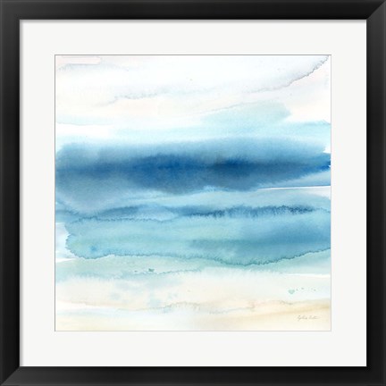 Framed Indigo Seascape II Print