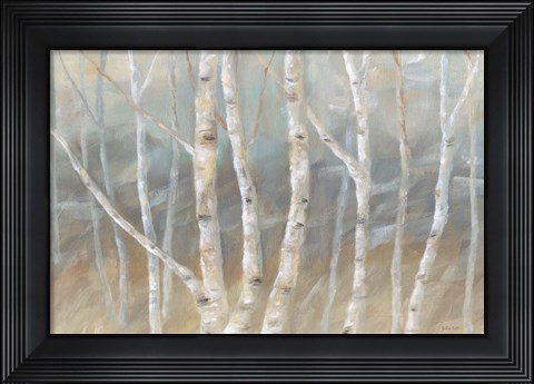 Framed Silver Birch Landscape Print