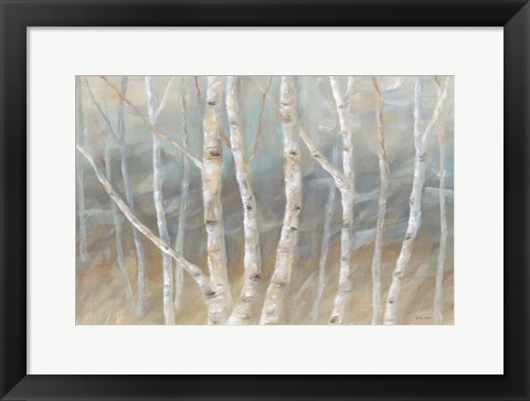 Framed Silver Birch Landscape Print