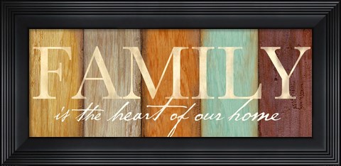 Framed Family Sentiment Sign I Spice Print