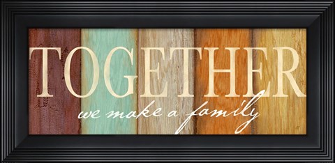 Framed Family Sentiment Sign II Spice Print