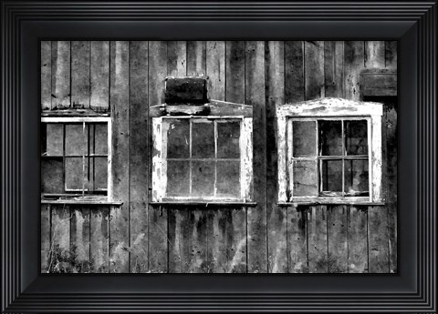 Framed Old Barn Window Print