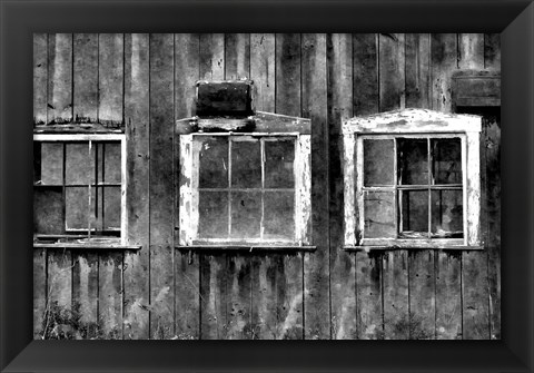 Framed Old Barn Window Print