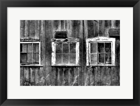 Framed Old Barn Window Print