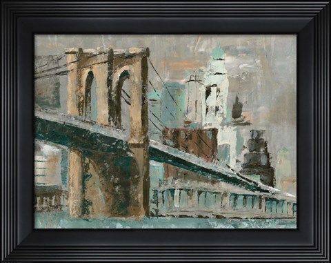 Framed Brooklyn Bridge Cityscape Print