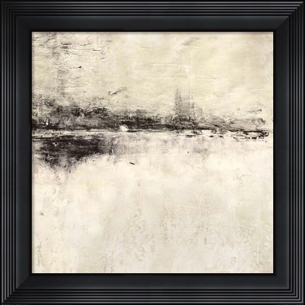 Framed Reflection in Ebony Square Print