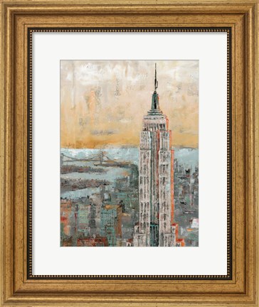 Framed Empire State Building Abstract Print