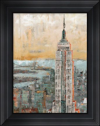 Framed Empire State Building Abstract Print