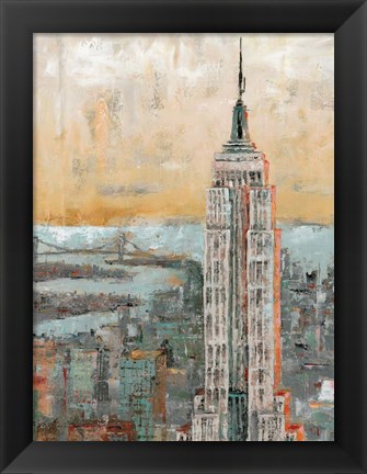 Framed Empire State Building Abstract Print