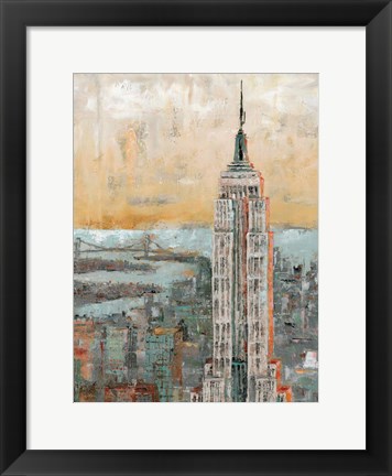 Framed Empire State Building Abstract Print