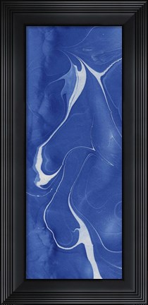 Framed Blue Marble Panel Trio I Print