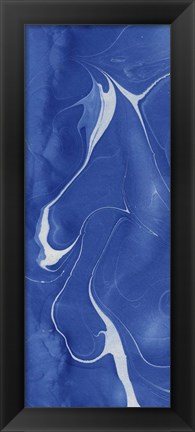 Framed Blue Marble Panel Trio I Print