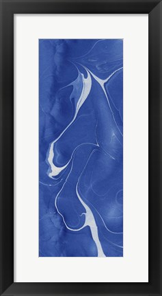 Framed Blue Marble Panel Trio I Print