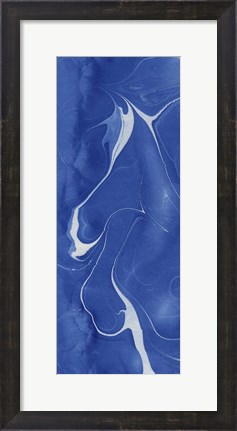 Framed Blue Marble Panel Trio I Print