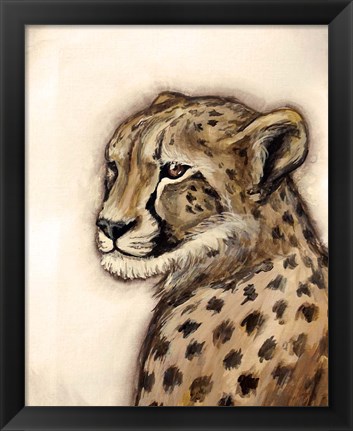 Framed Cheetah Portrait Print