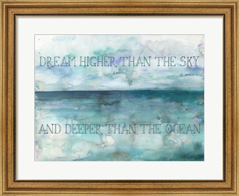 Framed Dream Higher Landscape Print
