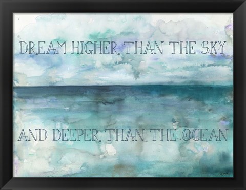 Framed Dream Higher Landscape Print