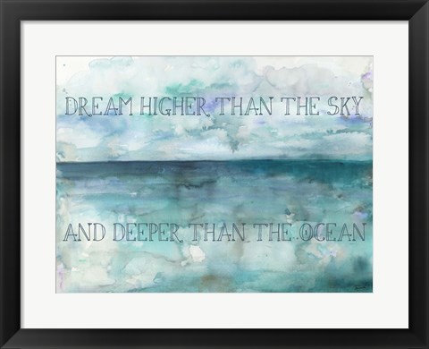 Framed Dream Higher Landscape Print