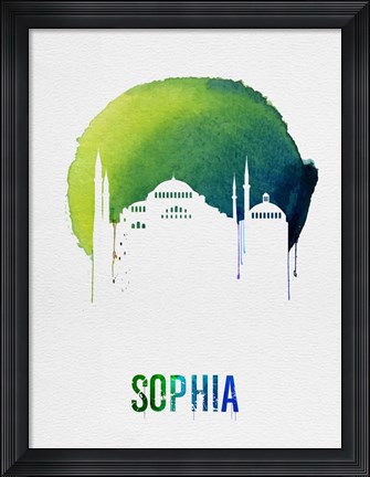Framed Sophia Landmark Red Print
