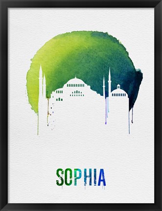 Framed Sophia Landmark Red Print