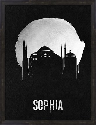 Framed Sophia Landmark Black Print
