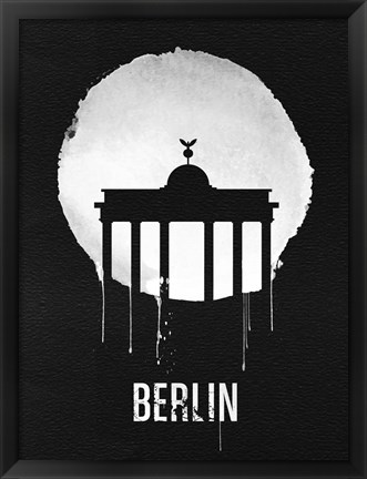 Framed Berlin Landmark Black Print