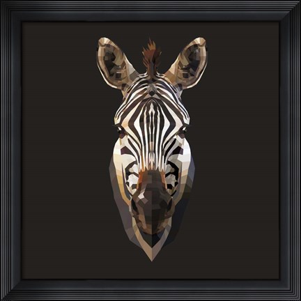 Framed Zebra Print