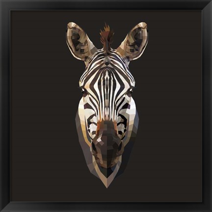 Framed Zebra Print