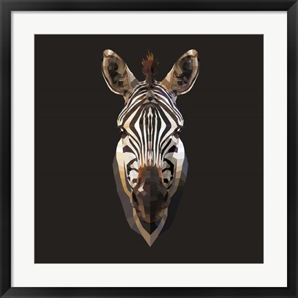 Framed Zebra Print