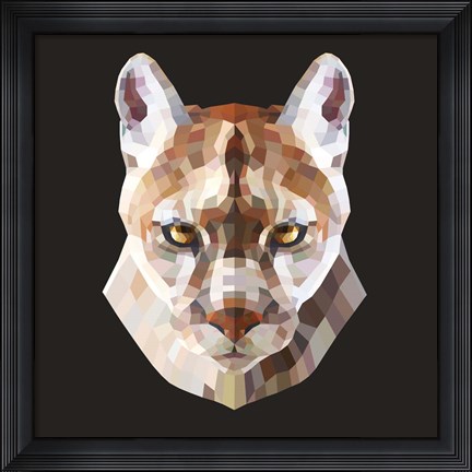Framed Mountain Lion Print