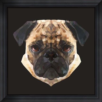Framed Pug Print