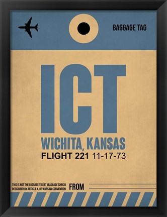 Framed ICT Wichita Luggage Tag I Print