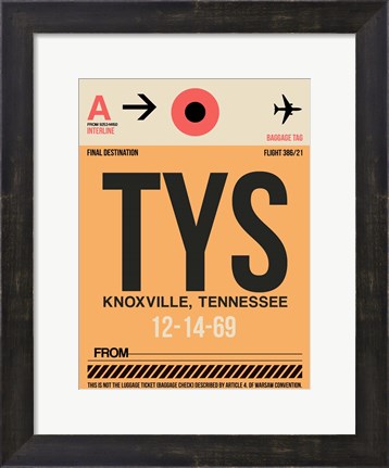 Framed TYS Knoxville Luggage Tag I Print
