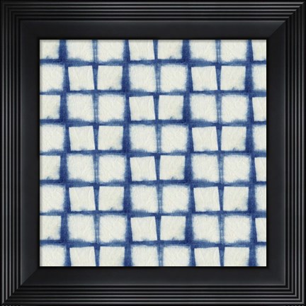 Framed Blue Shibori IV Print