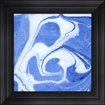Framed Blue Marble Quad II Print