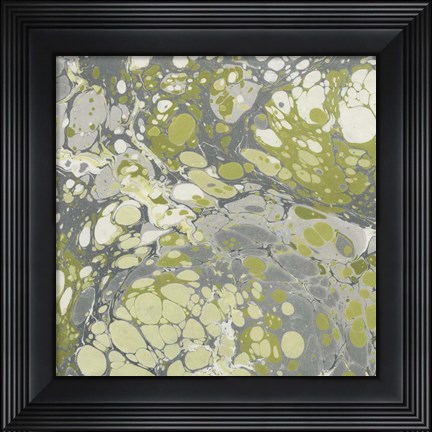 Framed Turquoise Marble I Print